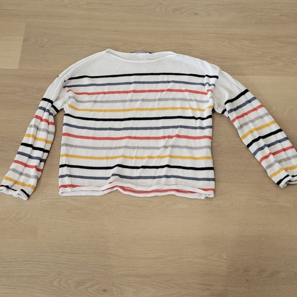 Colorful striped sweater